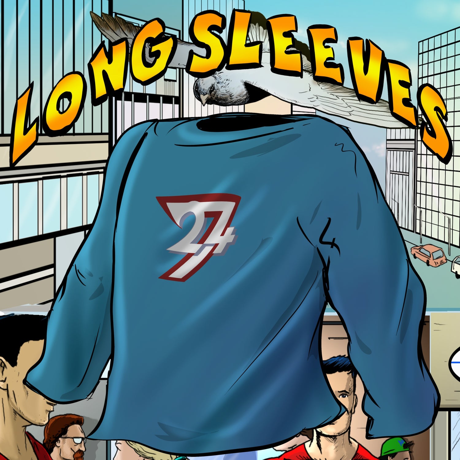 Main collection showcase of hand-drawn illustrated graphic long sleeve tees and independent artist streetwear designs