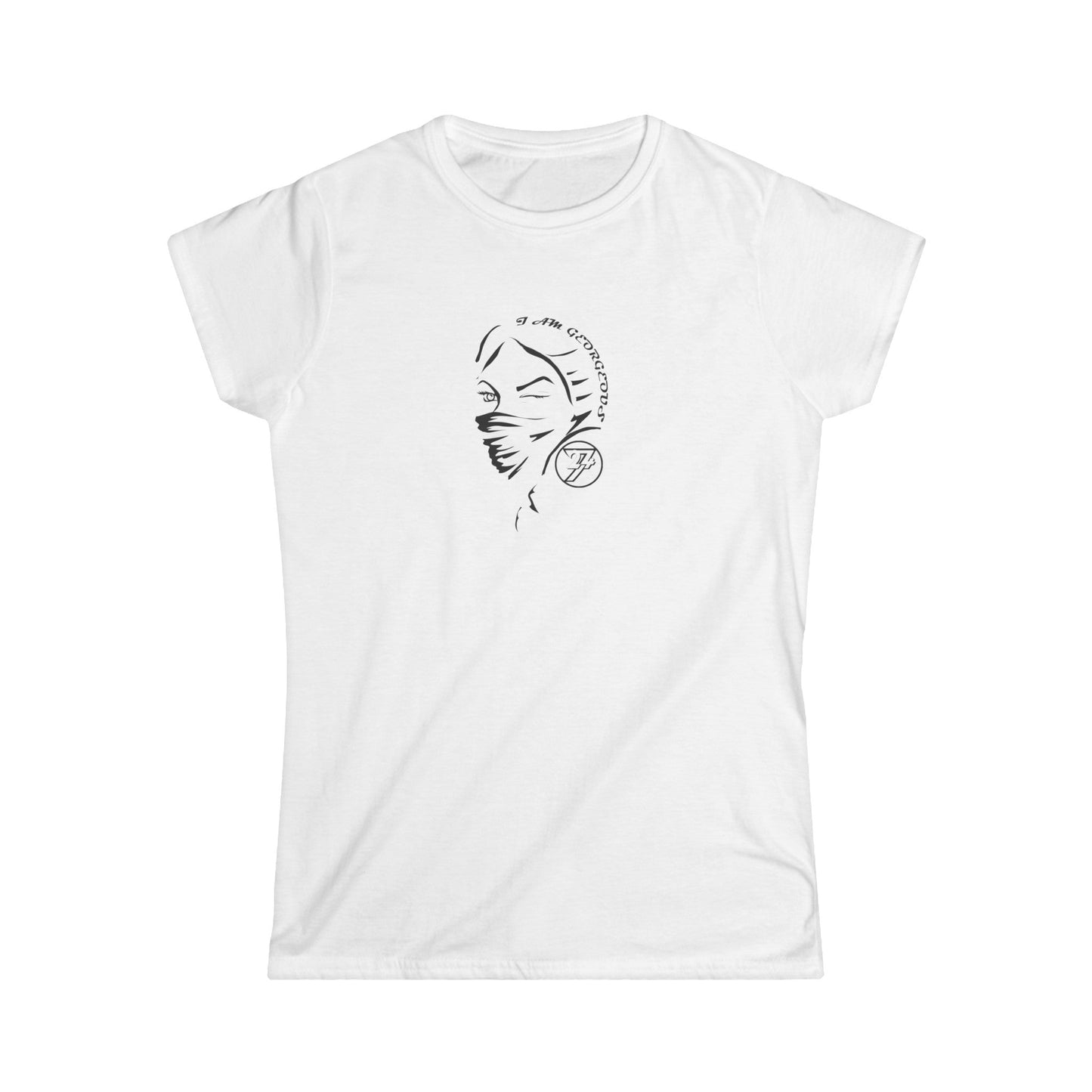 Unique Design "Being Beautiful" women t-shirt white