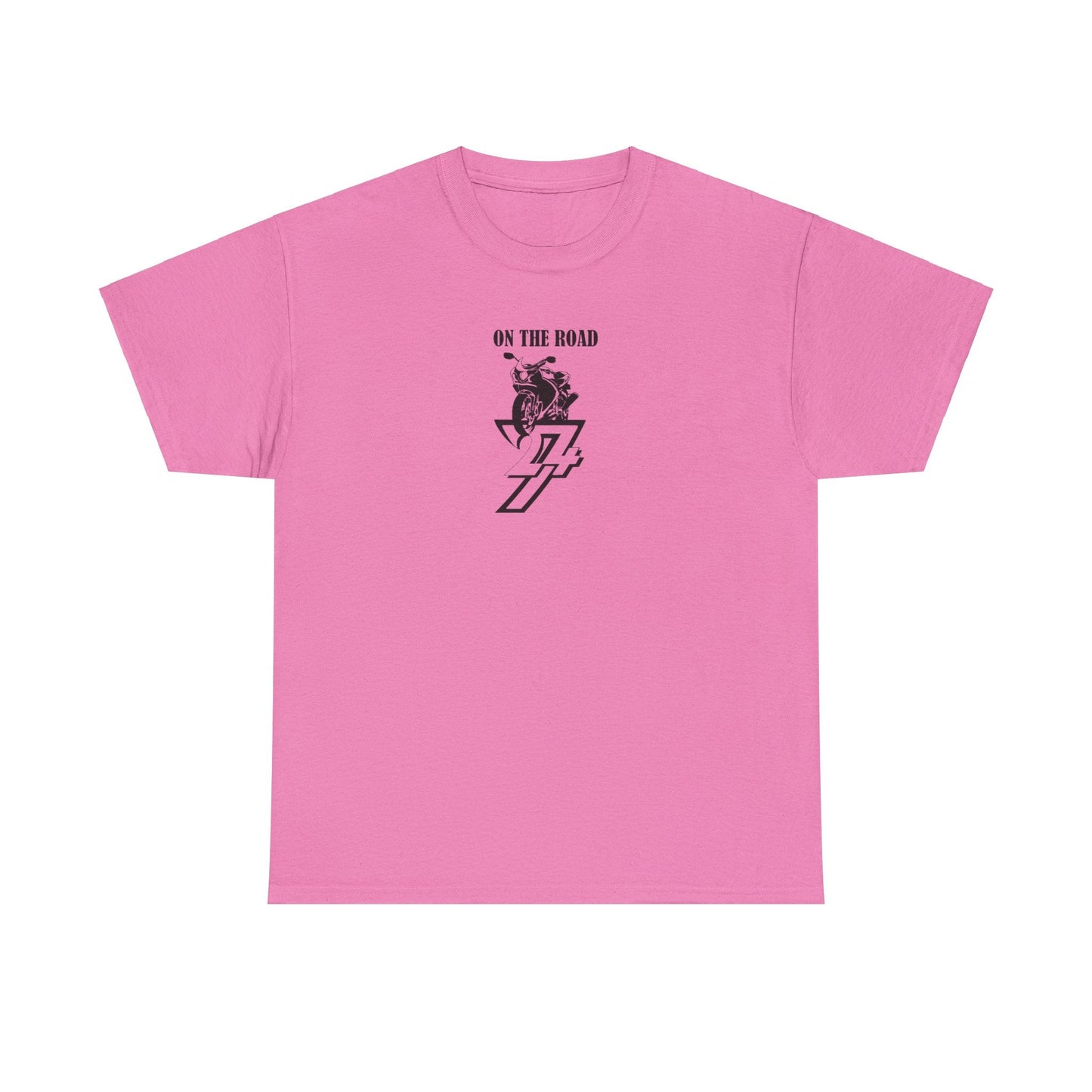 Unique Design On The Road Bike black unisex T-shirt azalea
