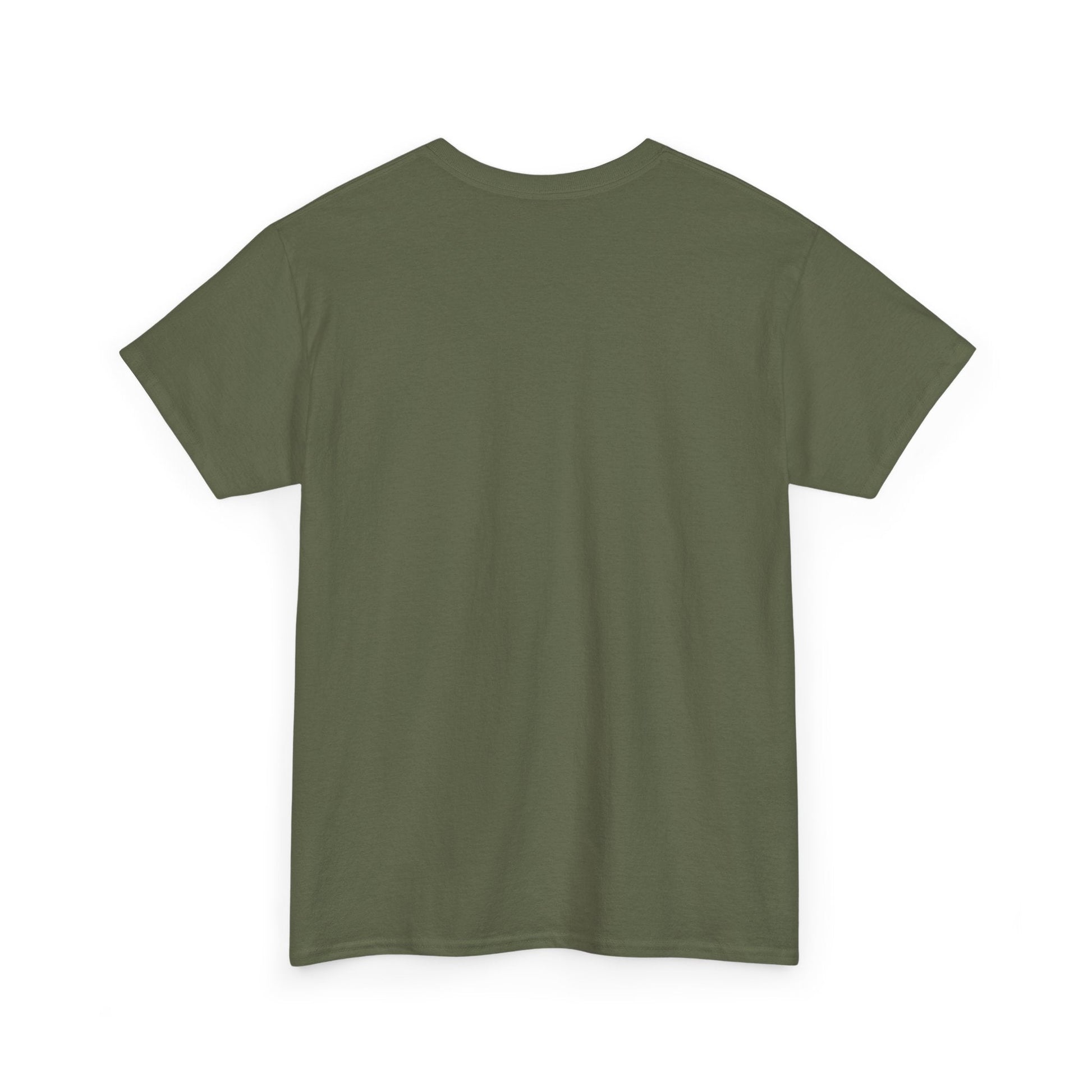 Back view of the Army Green of the Canada Flag Graphic tee