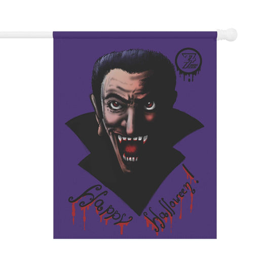 Scary Vampire Halloween House Banner | Double-Sided Yard Flag (24.5" x 32")