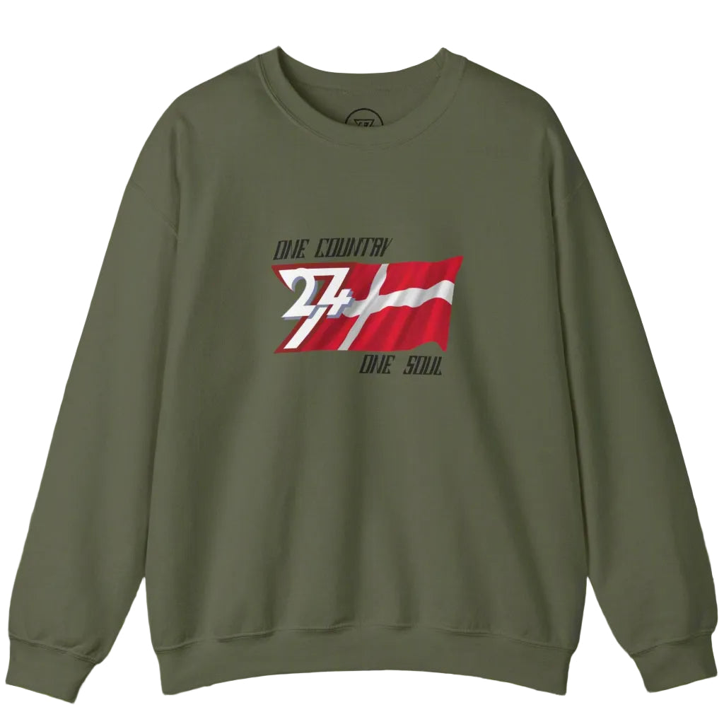Denmark flag sweatshirt illustrated patriot apparel