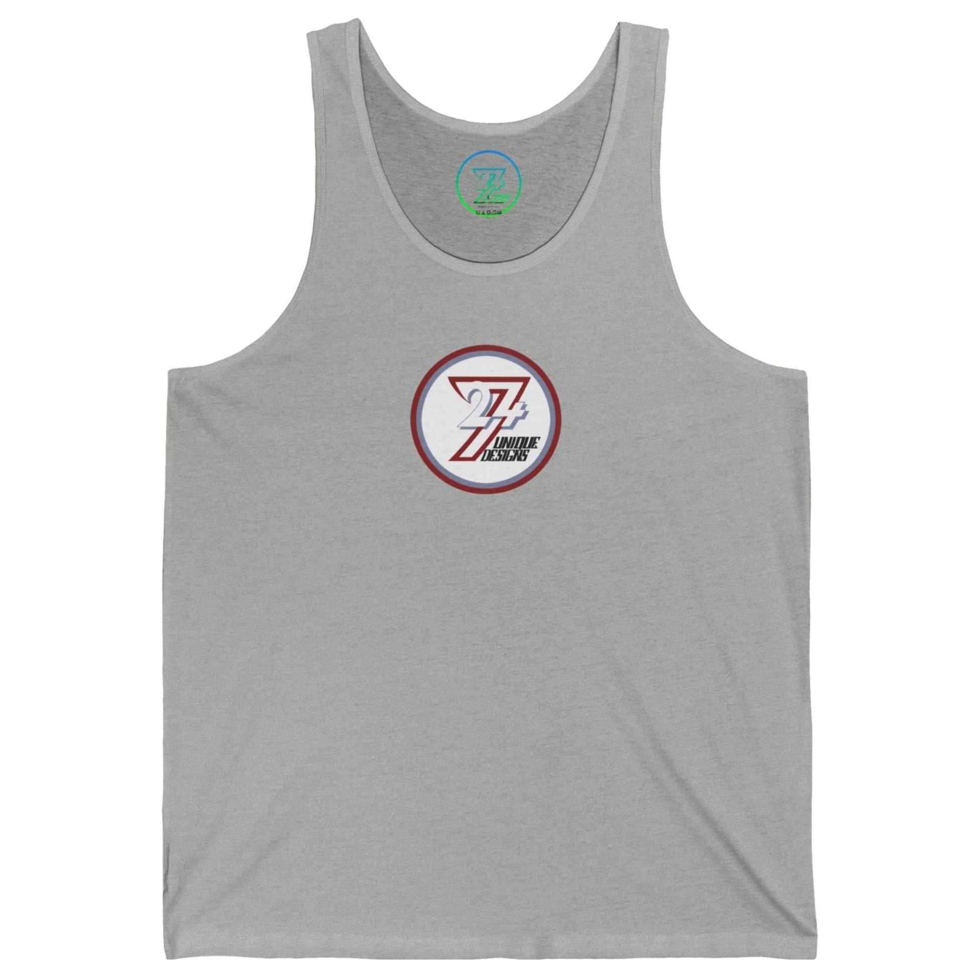 Athletic heather grey casual everyday tank with the signature Southampton original logo badge.