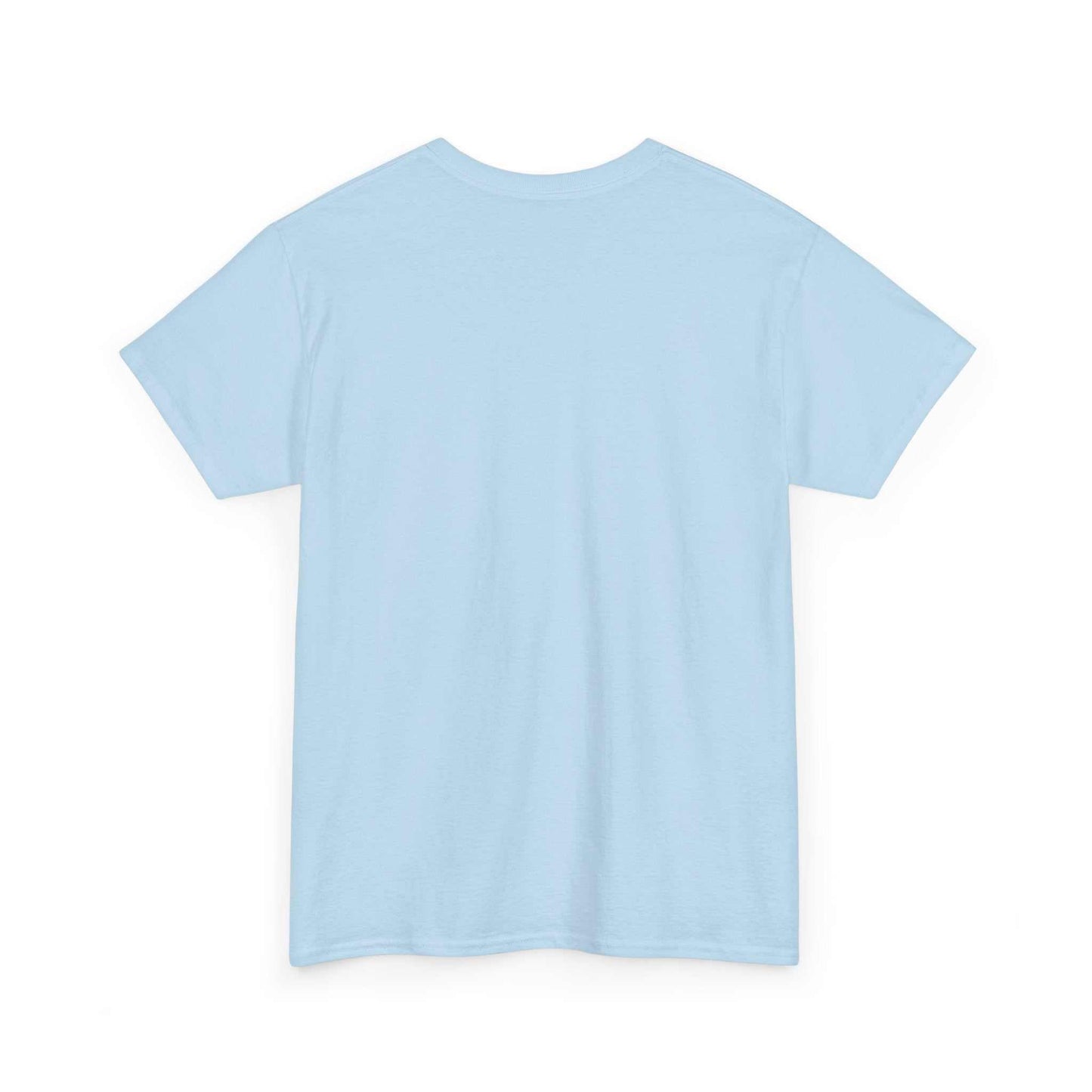 Light blue unisex Sweden Flag Graphic Tee with hand-drawn Swedish flag design, classic crewneck, and durable cotton fabric.