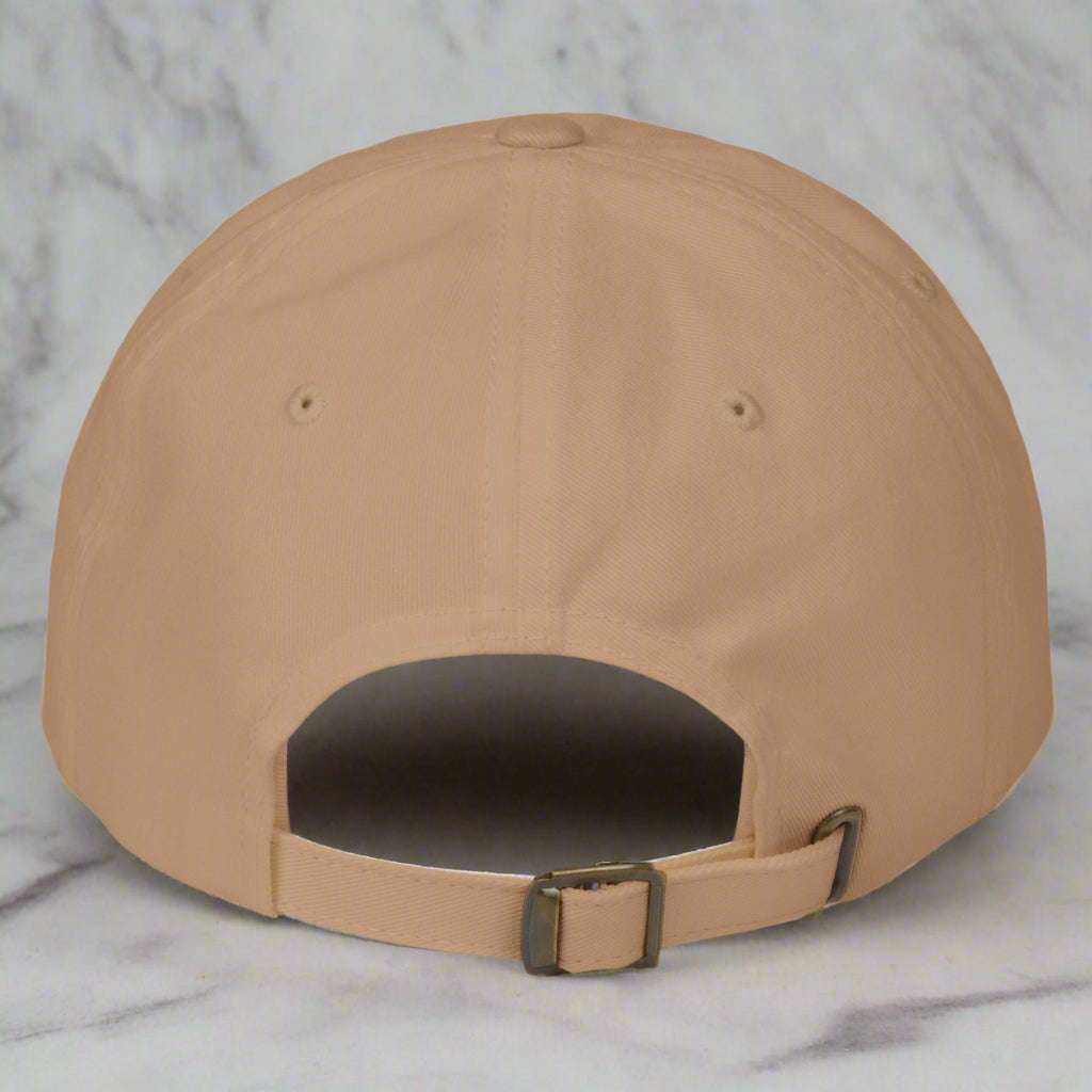 Back view of the khaki classic dad hat