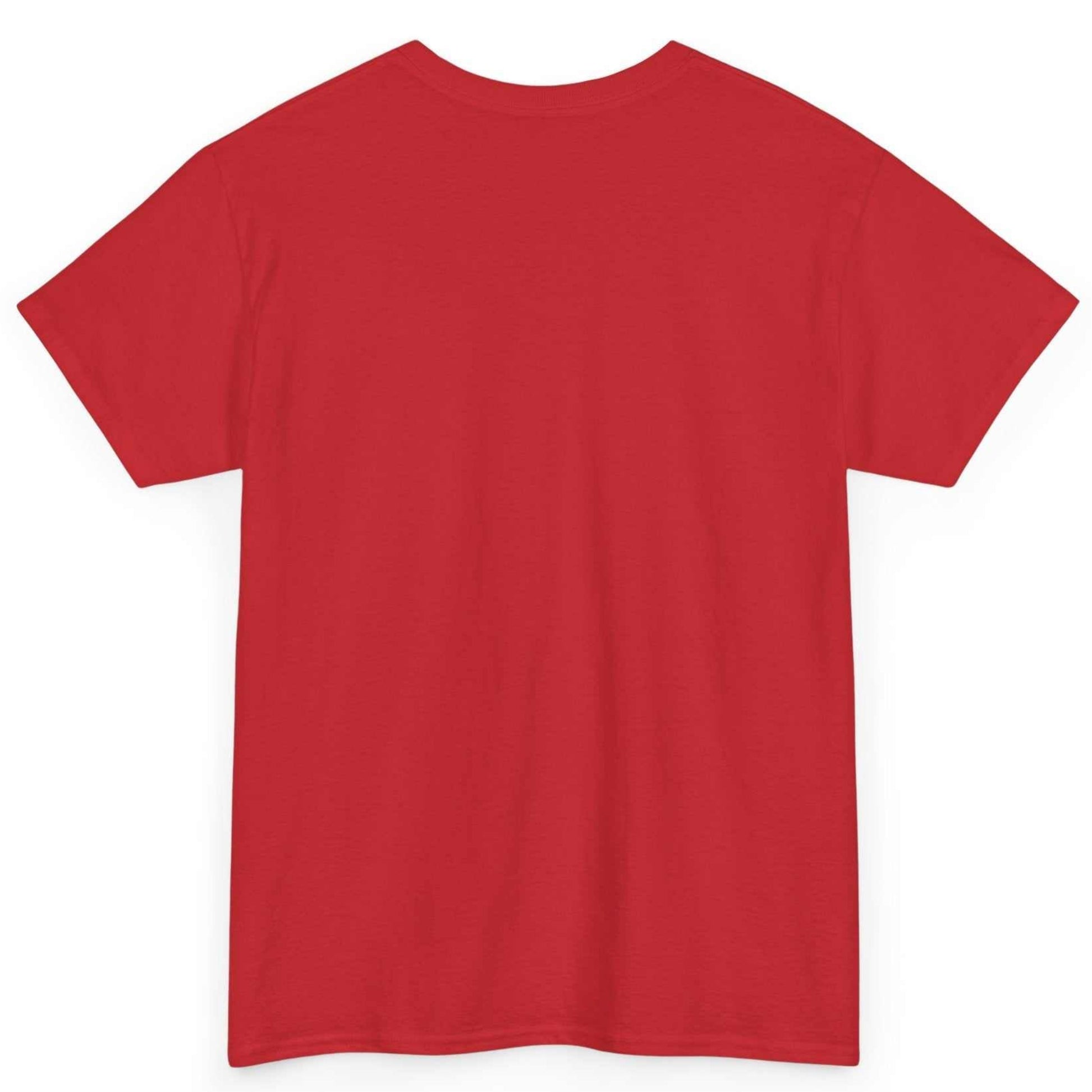 Back view of the red gamer graphic t-shirt
