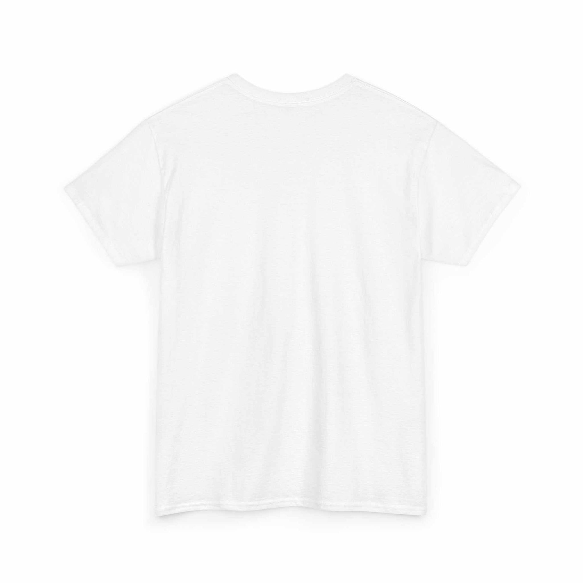 Back view of Unisex Scotland Graphic Tee with hand-drawn Saltire design on soft cotton fabric.