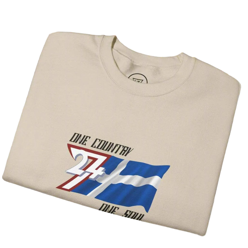 Beautiful Finland themed sweatshirt with finnish flag by 24/7 Unique Designs