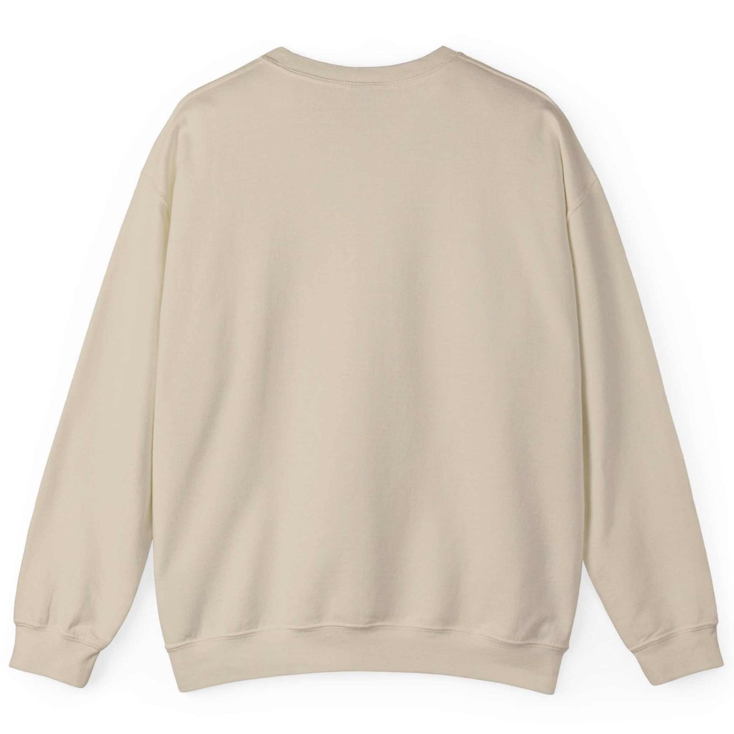 Back view of the Beige Japan sweatshirt on a white background