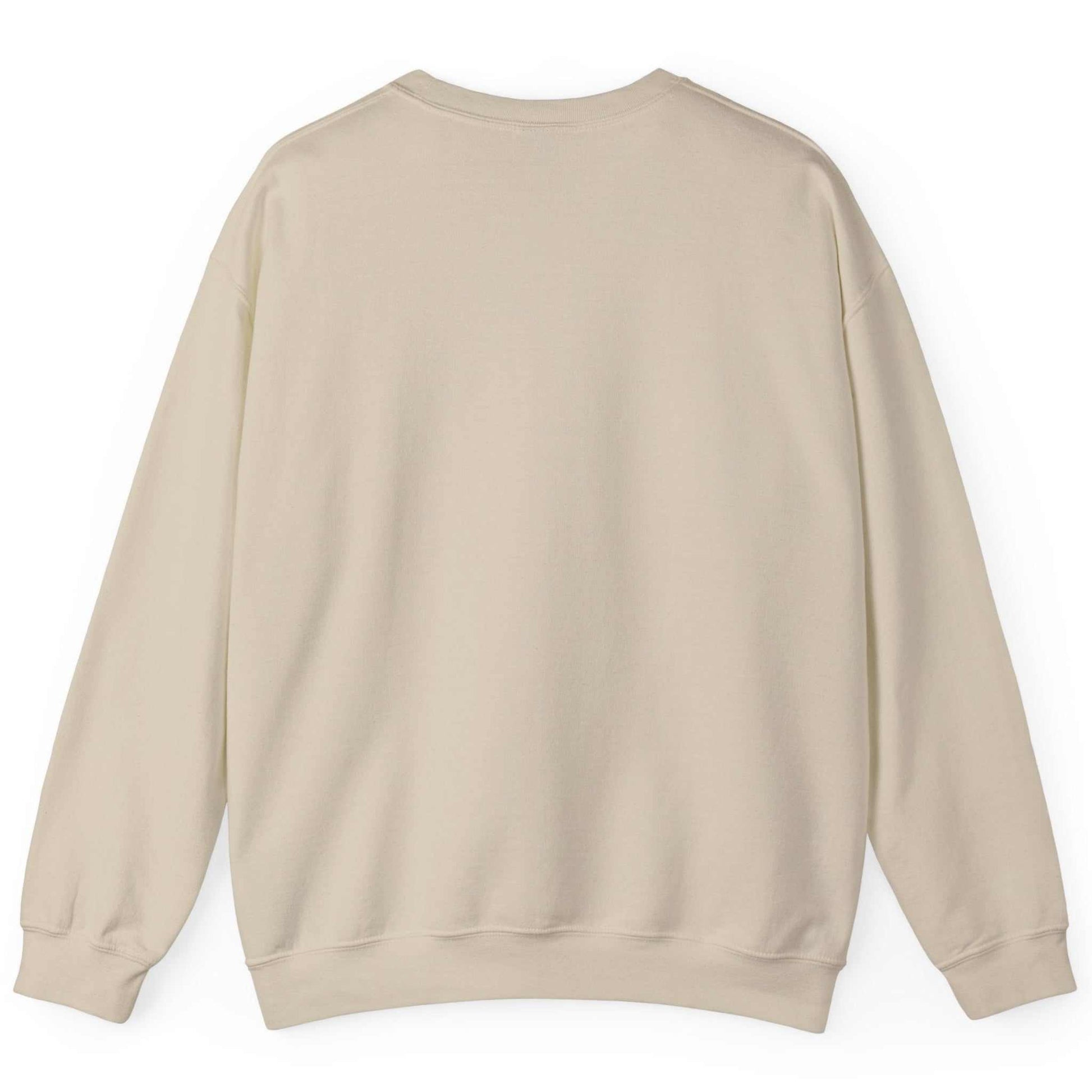 Back view of the Beige Japan sweatshirt on a white background