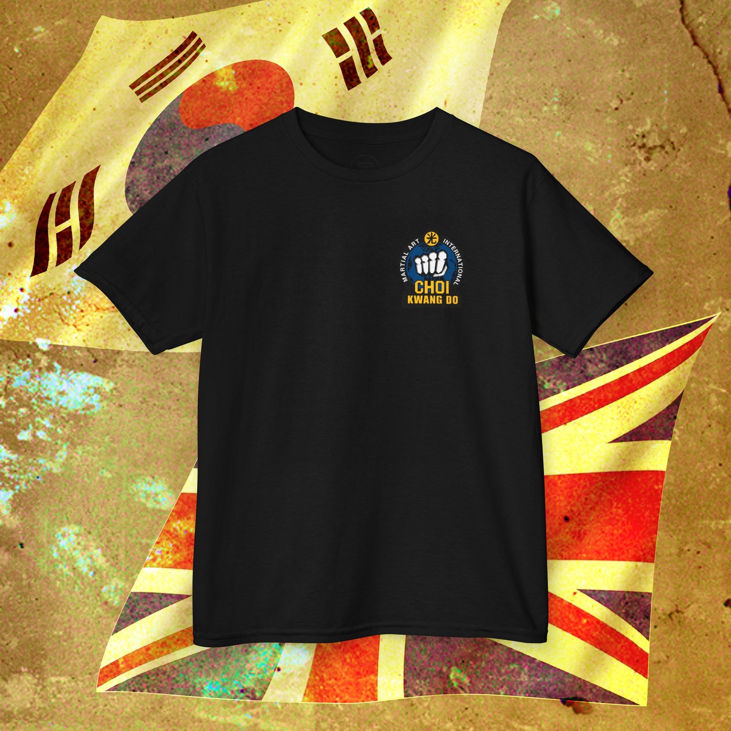 Choi-Kwang Do black kids tee front view