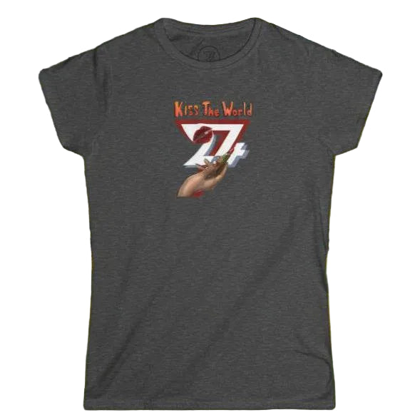 Dark heather gray women's distinctive birthday gift t-shirt with a powerful beauty statement.