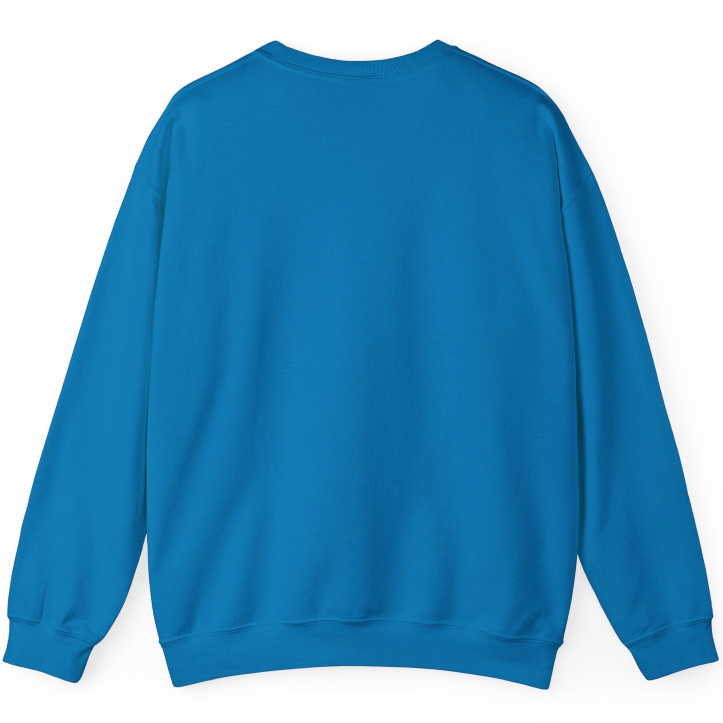 Back view of the tropical uwait flag sweatshirt