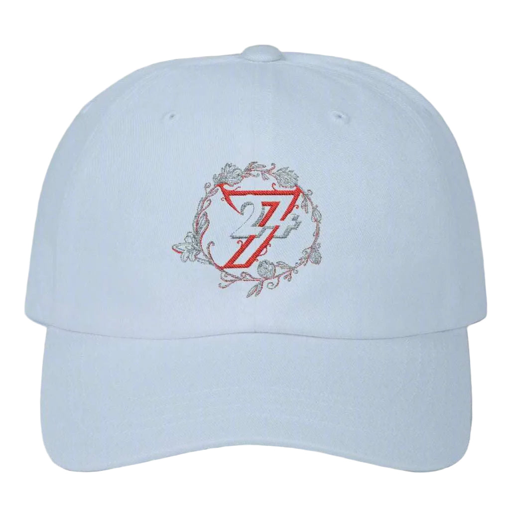Light blue unique accessory cap designed with a classic front profile.