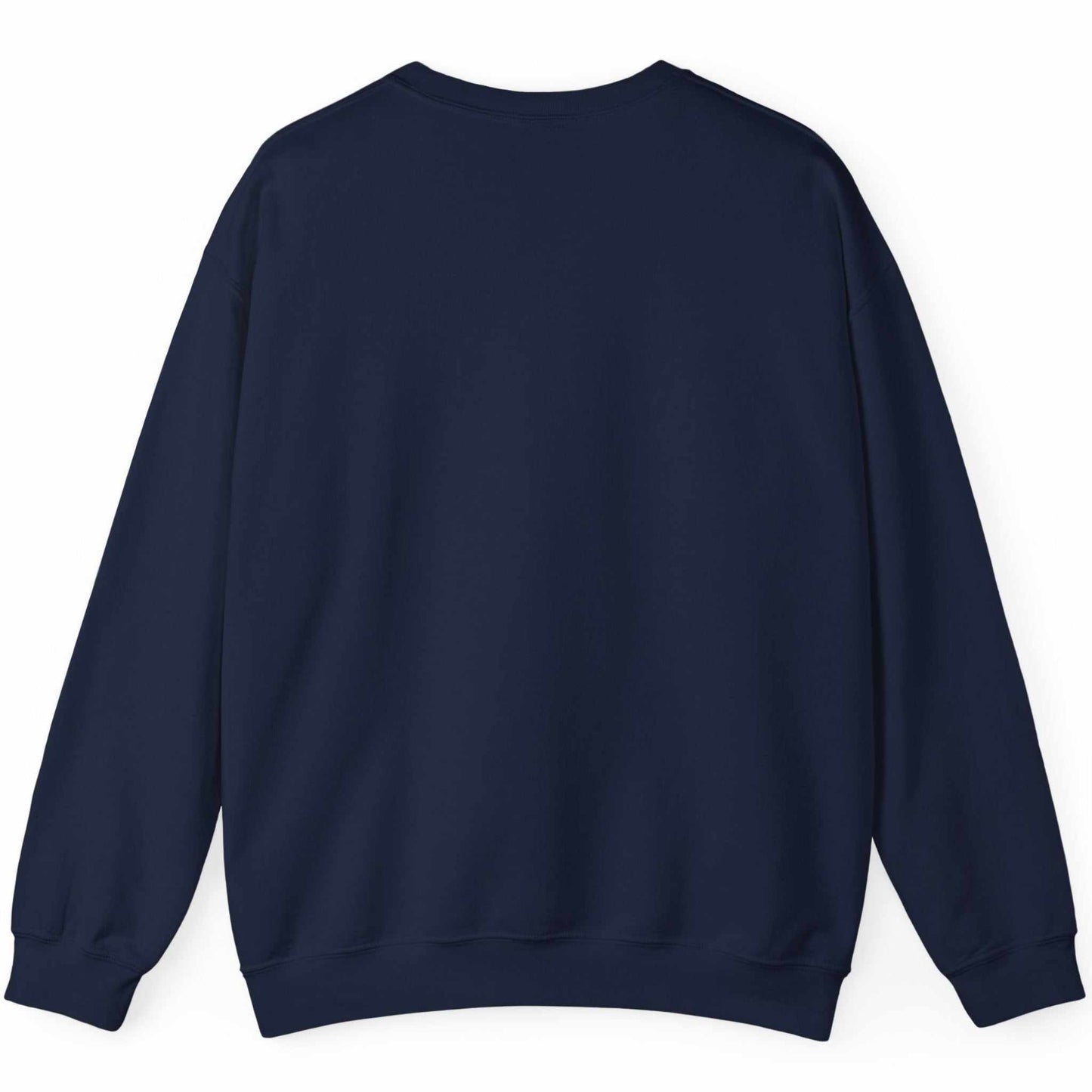 Back view of the navy classic fit Swedish flag crewneck sweatshirt, displayed on a clean background.