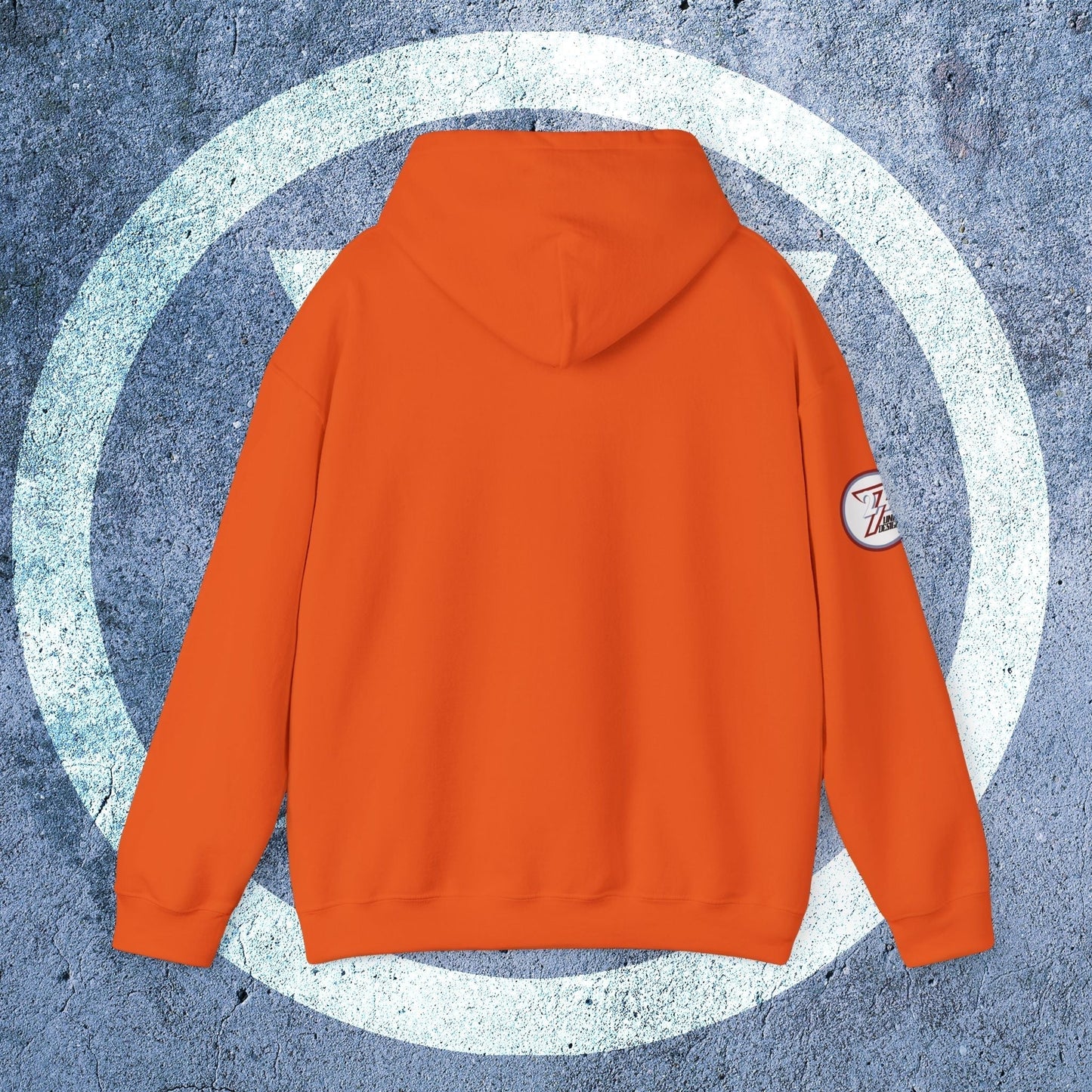 Rear perspective of the España flag hoodie showing the clean, unprinted back and double-lined hood detail.