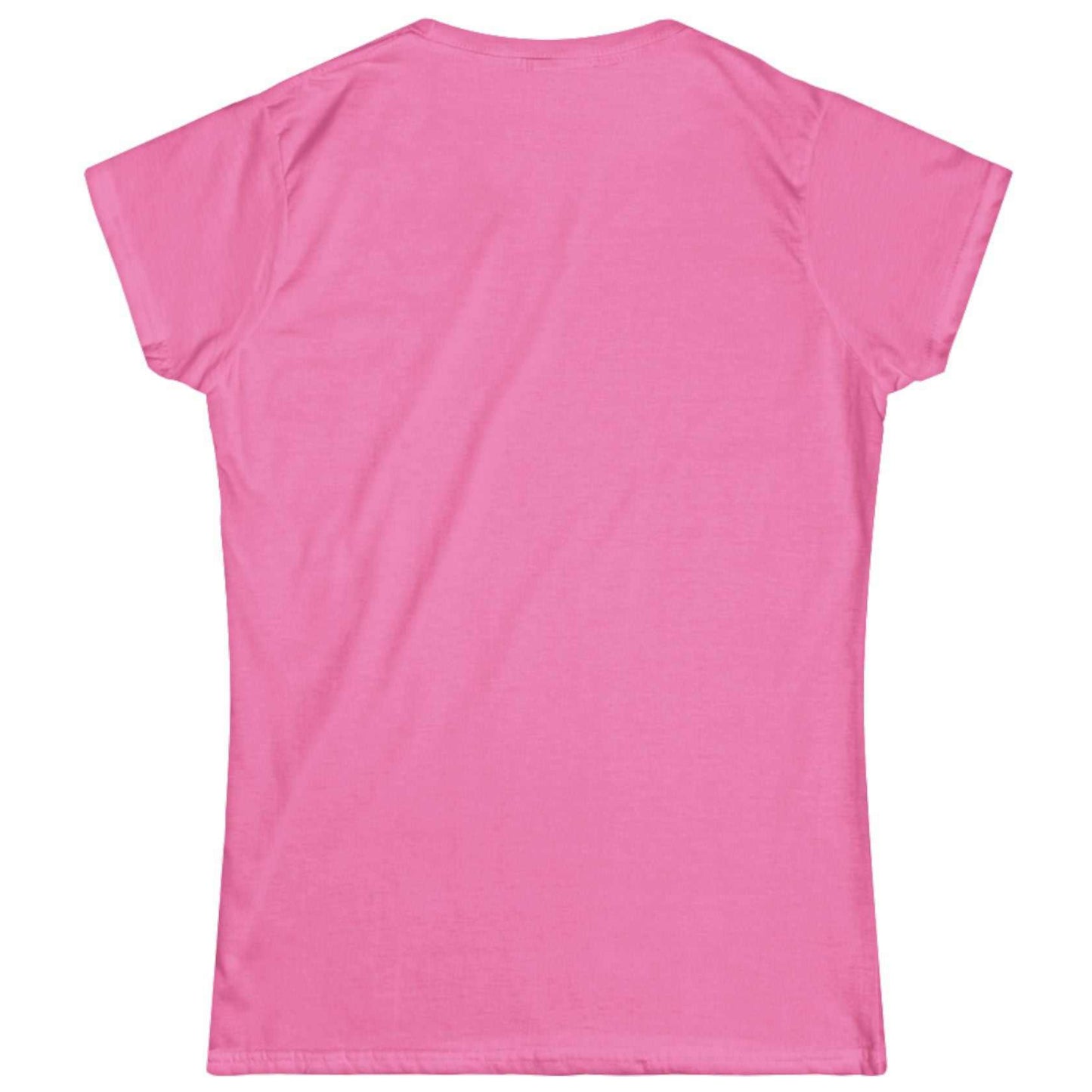 Back view of a plain high-quality women's casual t-shirt.