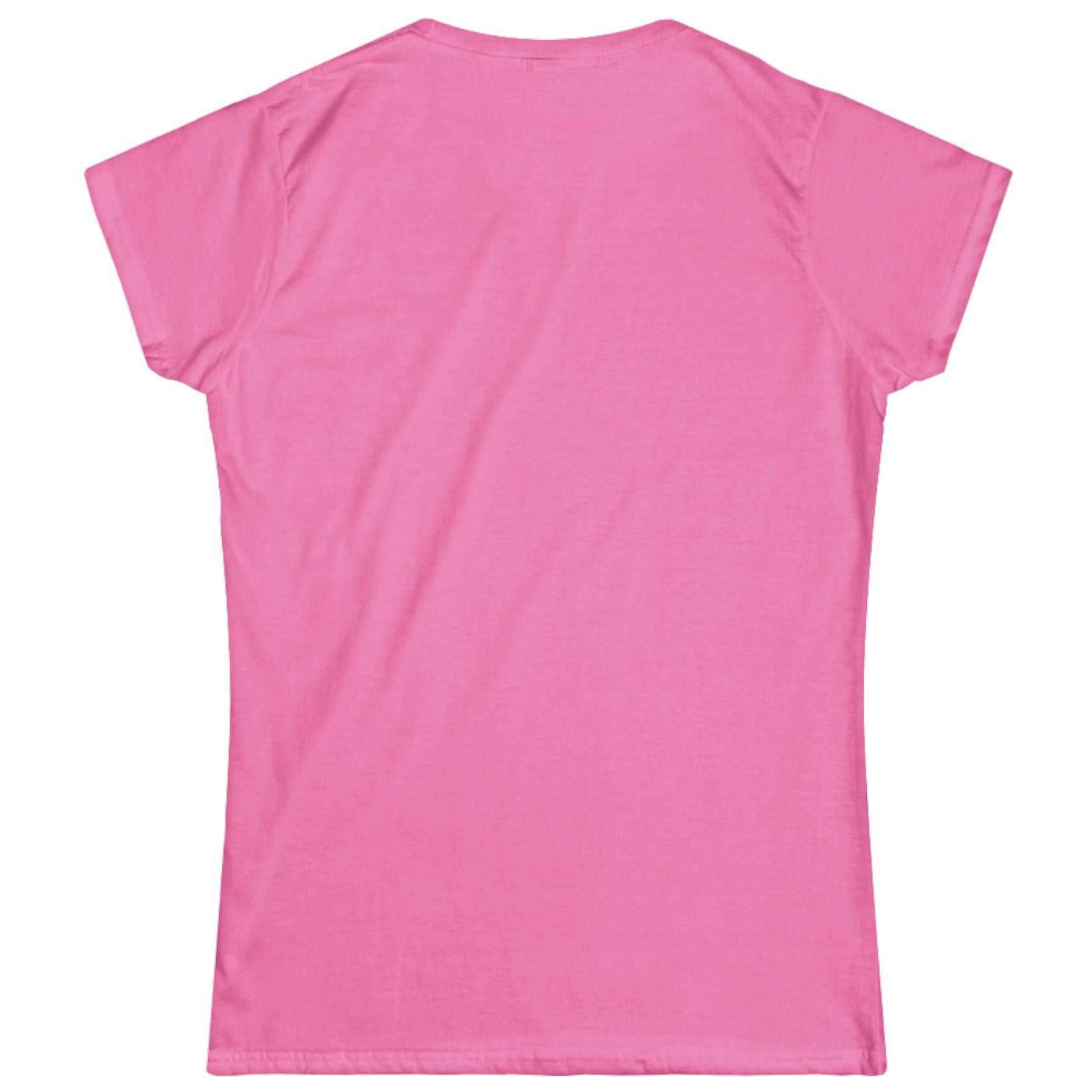 Back view of a plain high-quality women's casual t-shirt.
