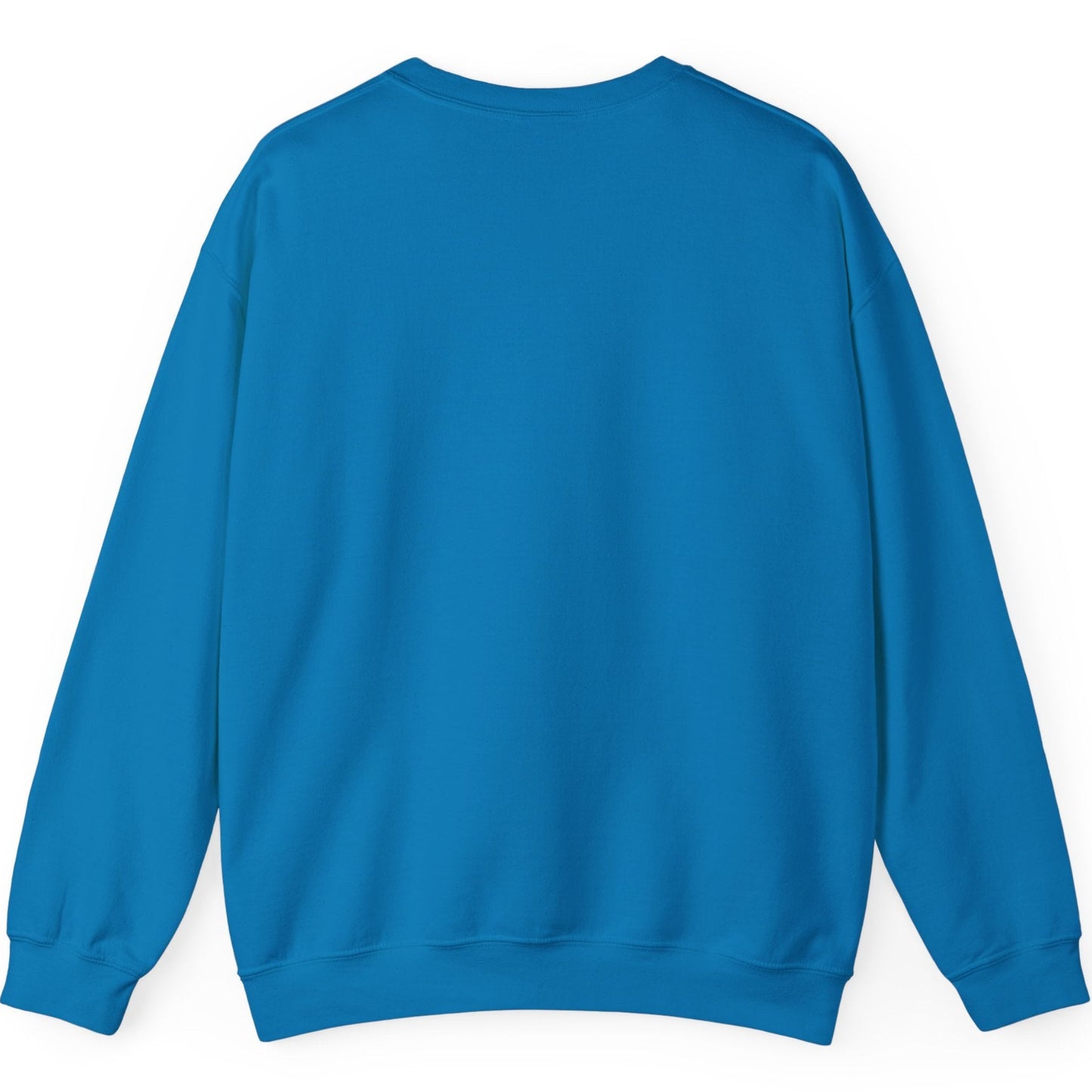 Back view of the sapphire US patriot sweatshirt