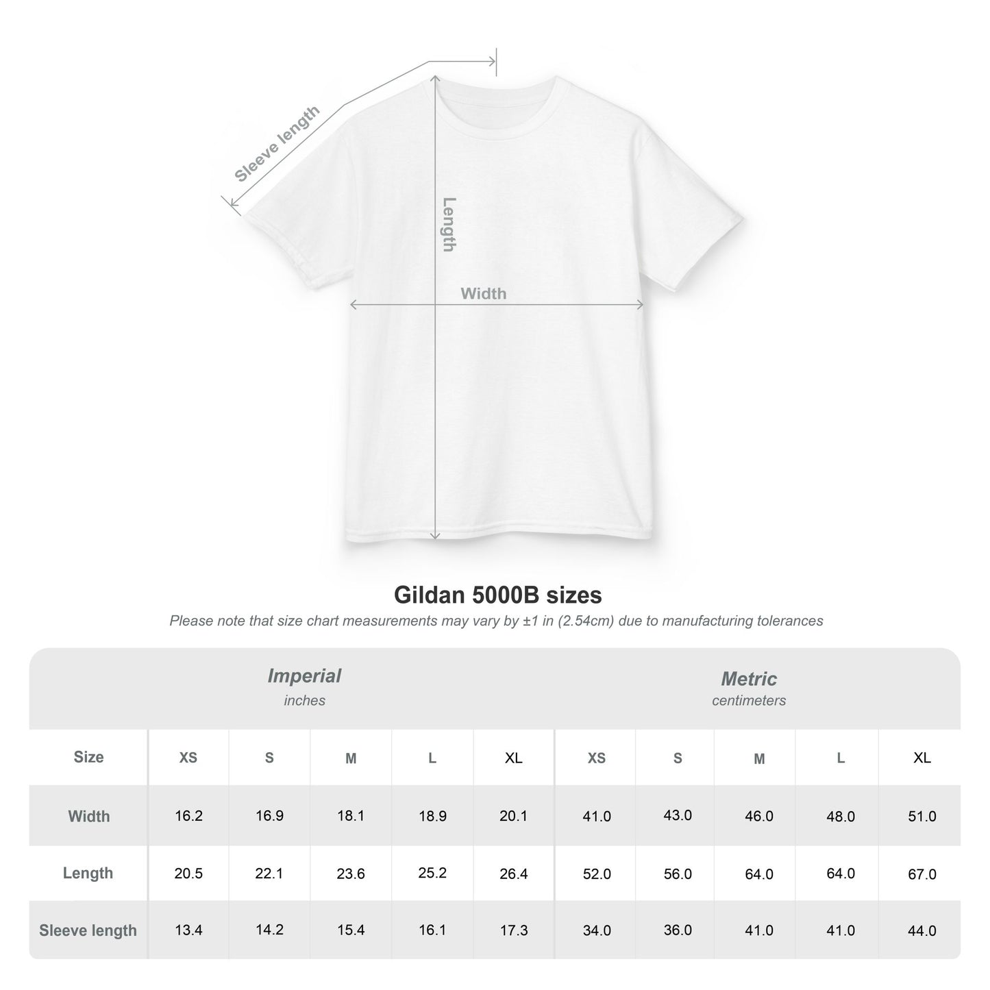 Choi Kwang Do kids tee size chart view