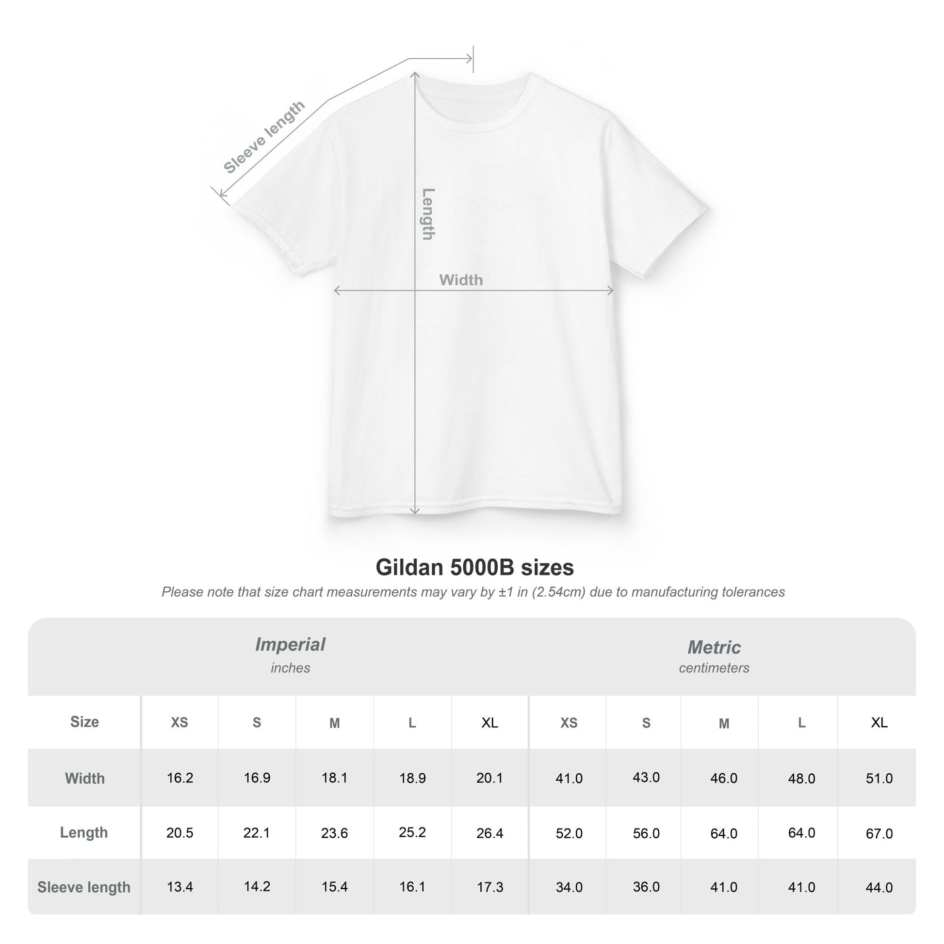 Choi Kwang Do kids tee size chart view