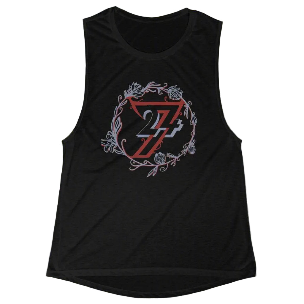 Floral Tank top Women Tank summer wear black