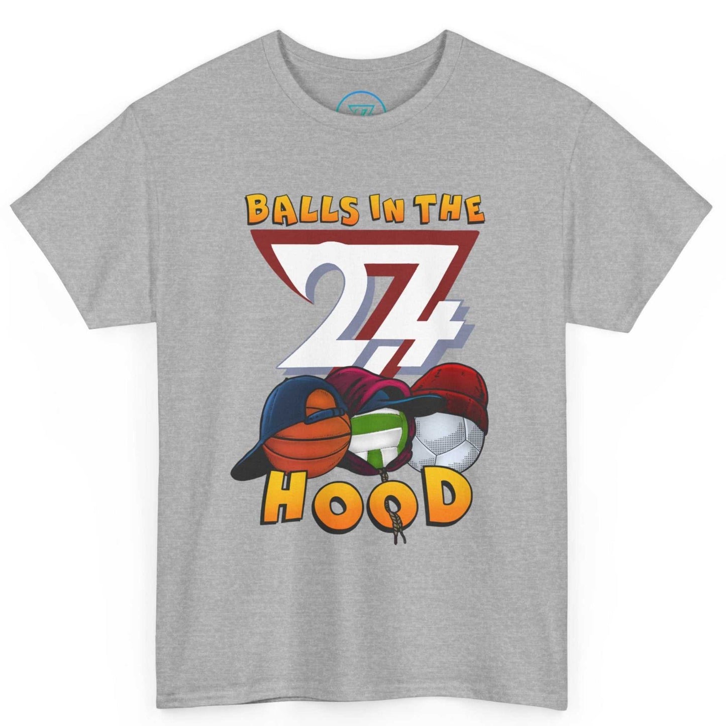 Sport gray classic unisex retail fit shirt displaying the cinema inspired artwork.
