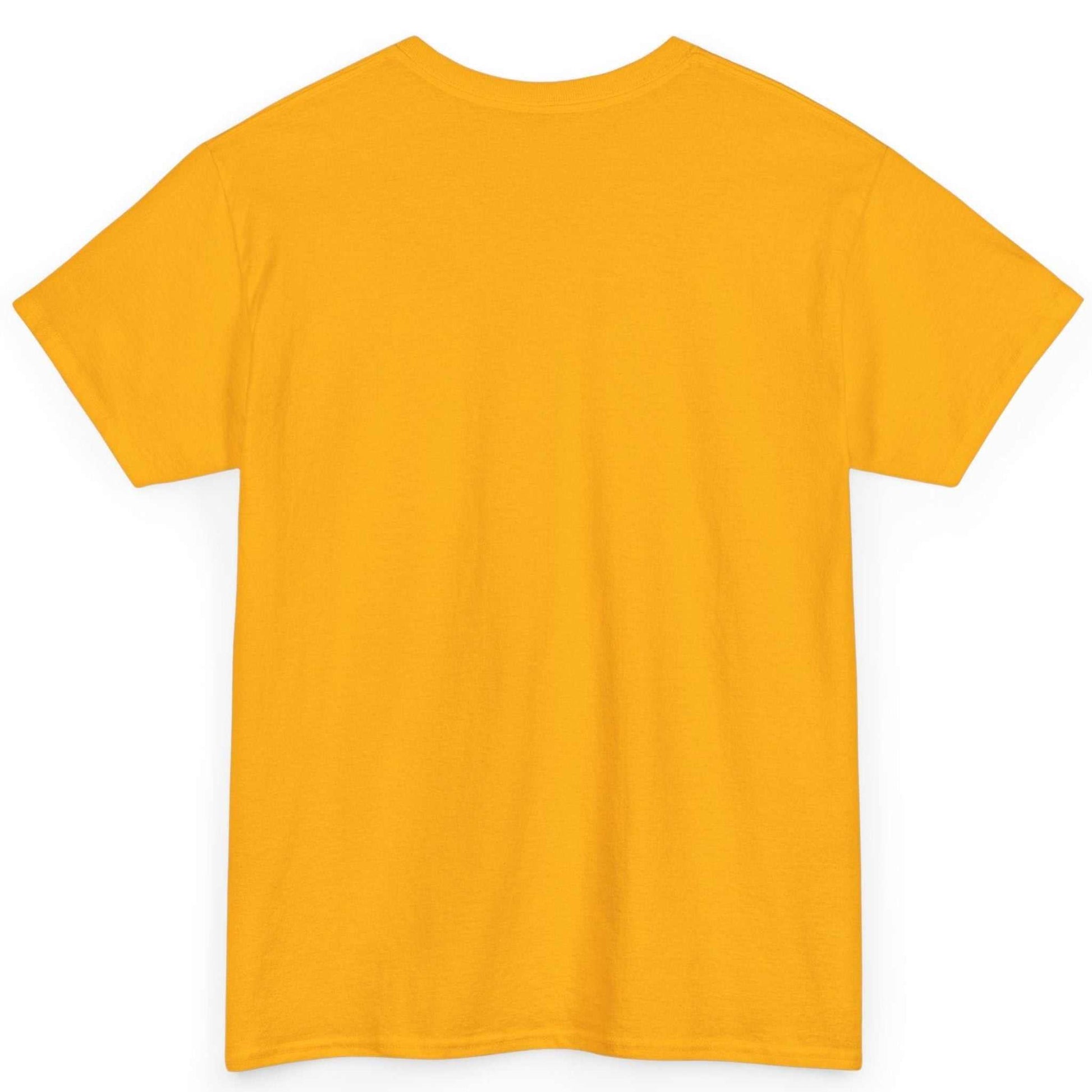 Yellow tiger t-shirt on back view