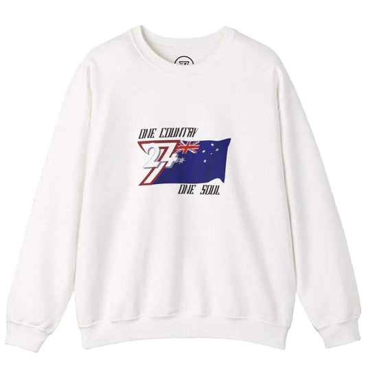 Australia Jumper - Unique Design Australian Flag Themed Sweatshirt white
