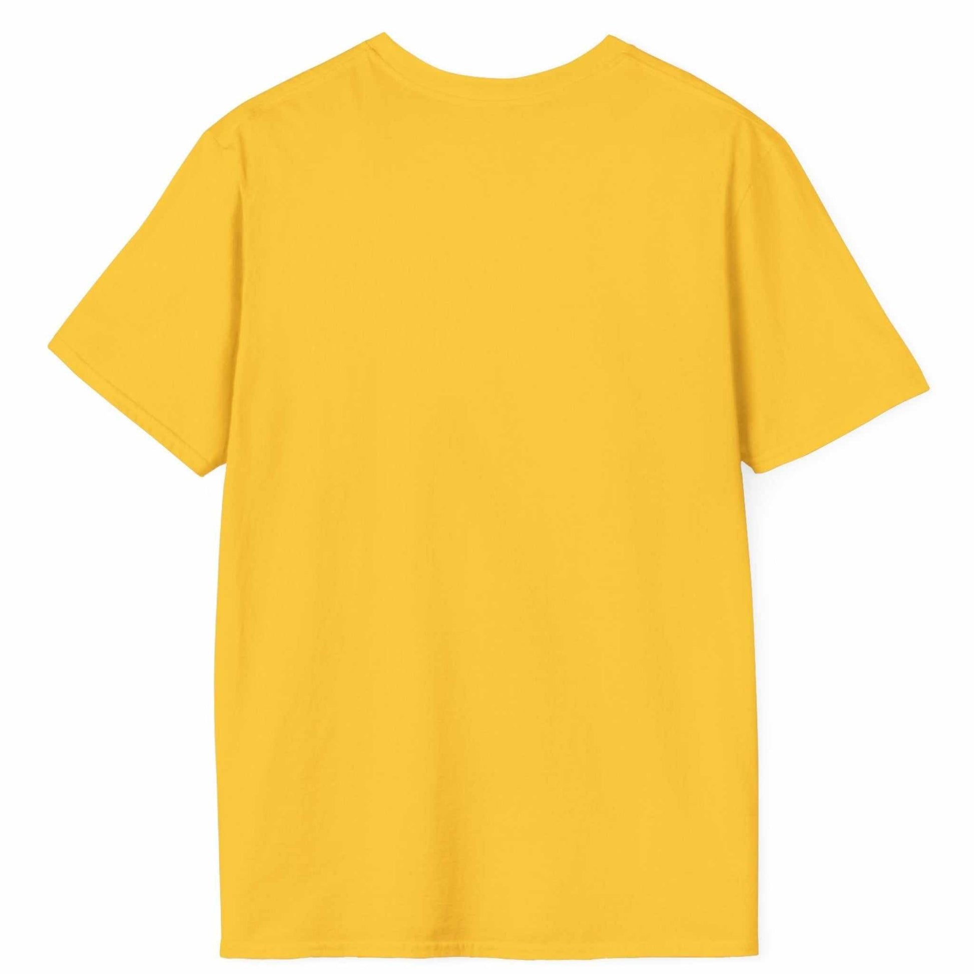 Yellow USA patriot tee back view